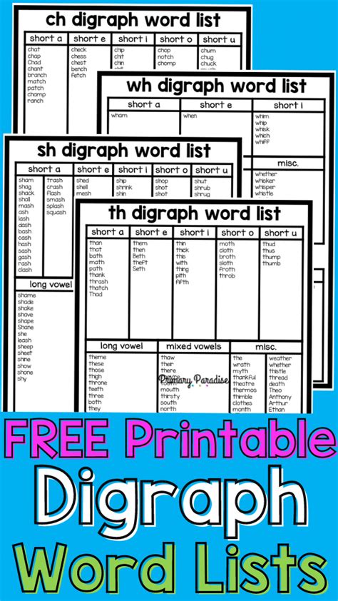 Cross Curricular Vowel Sounds Digraph Word List Grammar Hot Sex Picture