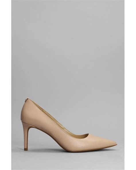 Michael Kors Alina Pumps In Powder Leather Lyst