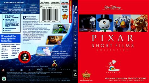 Jaquette DVD de La collection des courts métrages Pixar BLU RAY Canadienne Cinéma Passion