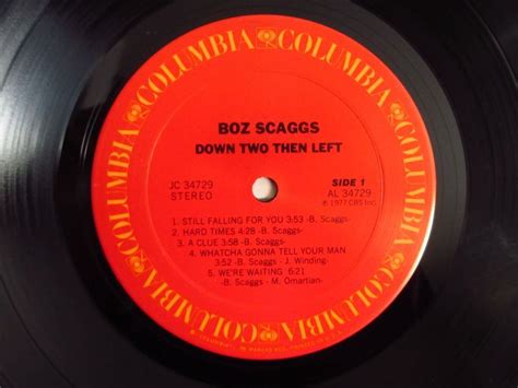 Boz Scaggs Down Two Then Left Guitar Records