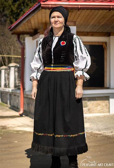 Romanian Traditional Costume From The Land Of Făgăraș Transylvania