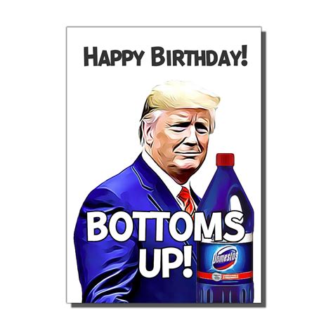 Donald Trump Birthday Card Etsy
