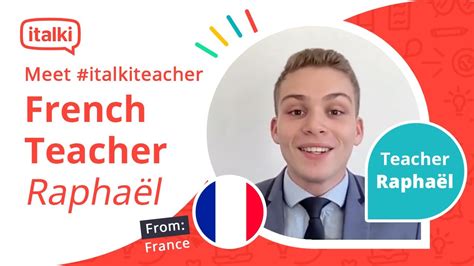 Fun French Lesson With Raphaël On Italki Youtube