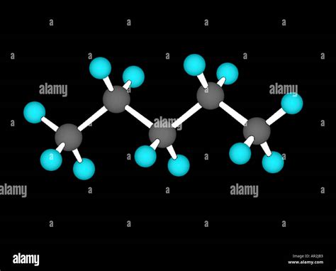 Modelo De Equipo 3d De La Molécula De Pentano Fotografía De Stock Alamy