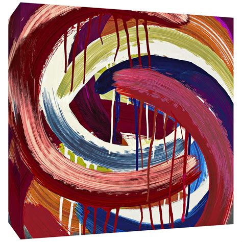 Red Abstract Swirls 30 Square Canvas Wall Art 12p23 Lamps Plus