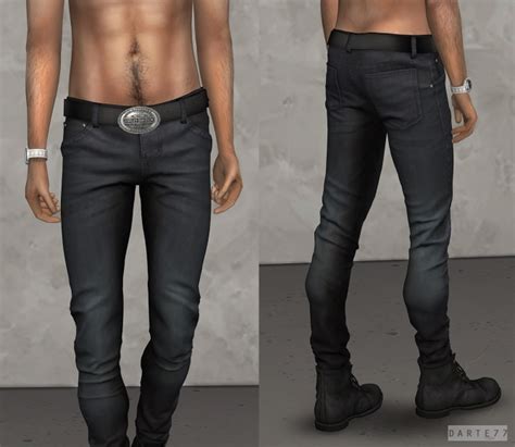 Leather Pants V1 V2 P By Darte77 For The Sims 4 Sprin
