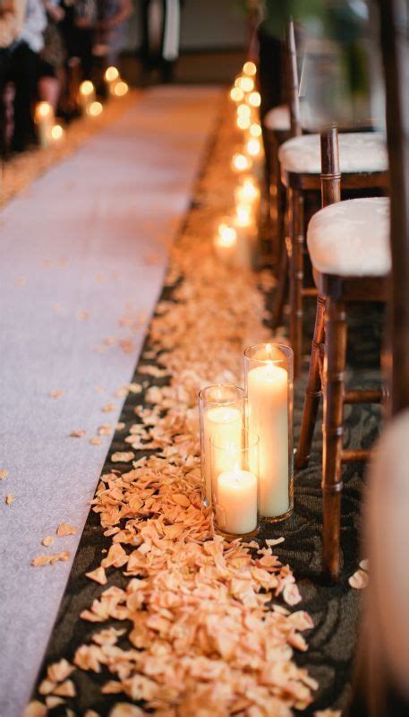 40 Romantic Wedding Aisle Petals Decor Ideas Dpf