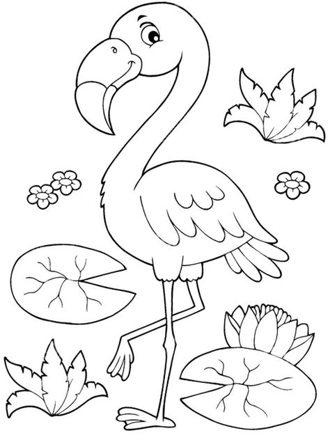 Flamingo Coloring Page Funny Coloring Pages