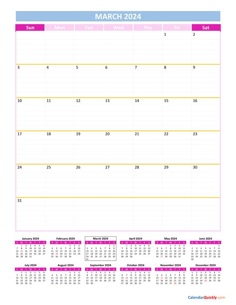 Free 2024 March Calendar Printable Excel Bonny Christy