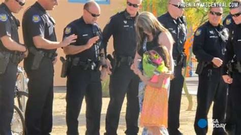 Police Attend Kindergarten Graduation For Fallen Dad