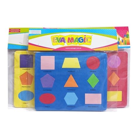 Goma Eva Set Magic Encastre Figuras Geom Tricas Art Batik