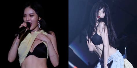 Hyuna Goes Viral For Taking Her Shirt Off And Sexy Performance On Stage Allkpop