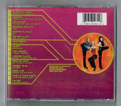 Charlies Angels Original Motion Picture Soundtrack Music Cd