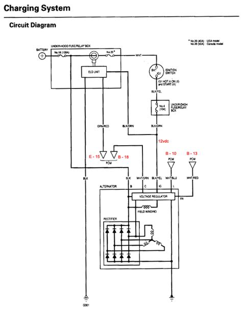 Diagram Honda Civic Alternator Wiring Diagram Mydiagramonline