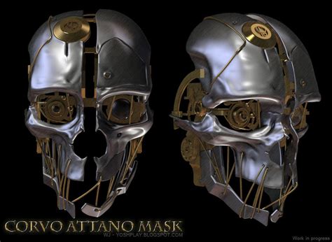 Corvo Attano Dishonored Mask Wip 02 By Mogcaiz
