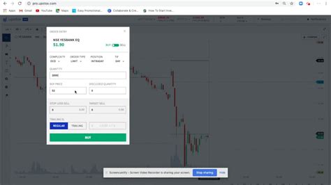 Trading Using Oco Order Type In Upstox Youtube