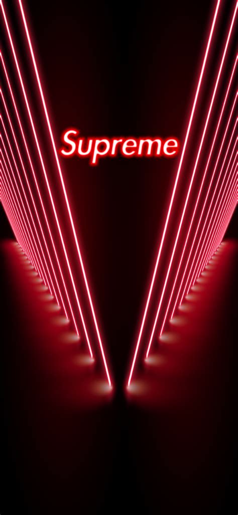 Supreme Neon Phone Wallpaper Red Heroscreen Cool