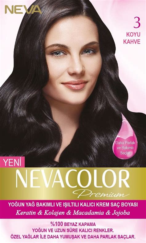 Nevacolor Premium Kalıcı Krem Saç Boyası Seti 3 Koyu Kahve Saç boyası