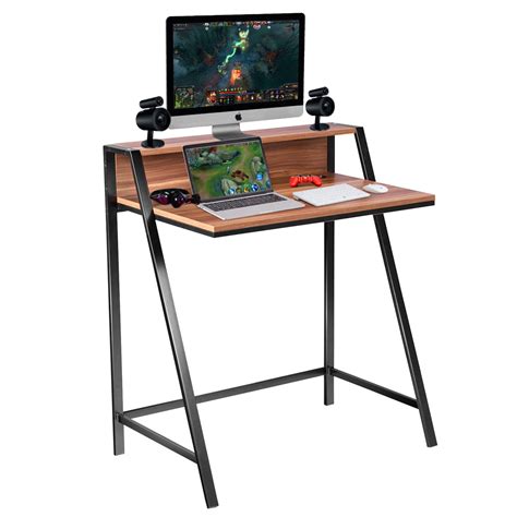 Goplus 2 Tier Pc Laptop Table Study Workstation Sears Marketplace