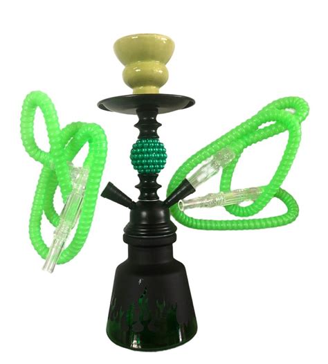 hubbly bubbly hookah shisha traditional huka fire style 2 pipes green buy online in south