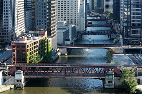 Chicago River Bridges Photograph By Stevegeer Pixels