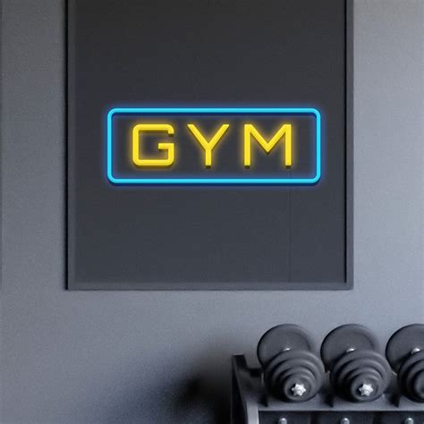 Gym Neon Sign Neon Led Sign Neon Light Wall Room Neon Signs