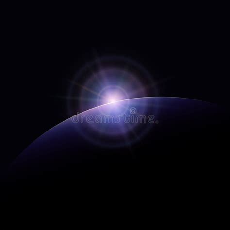 Sun Rising Over The Earth Stock Vector Illustration Of Science 71142567