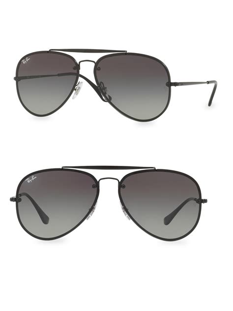 Lyst Ray Ban Iconic Aviator Sunglasses In Black For Men