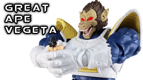 The figure stands at a massive 12.7″ tall, and will use diecast pieces in the chest complemented with ratcheted joints for stability. S.H. Figuarts GREAT APE VEGETA Dragon Ball Z Action Figure ...