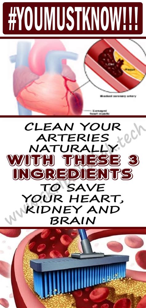 how to clean out plaque in arteries 3 ingredients mixture healthy facts health and