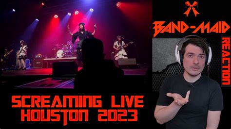 Band Maid Screaming Live Usa Houston 2023 Reaction Youtube