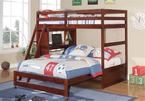 More specifically, you can turn it into a work area with the addition of a children's desk and a cosy sitting space. Our bedroom furniture set featuring a twin over full size ...