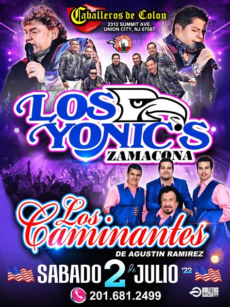 Los Yonics And Los Caminantes Tickets Boletosexpress