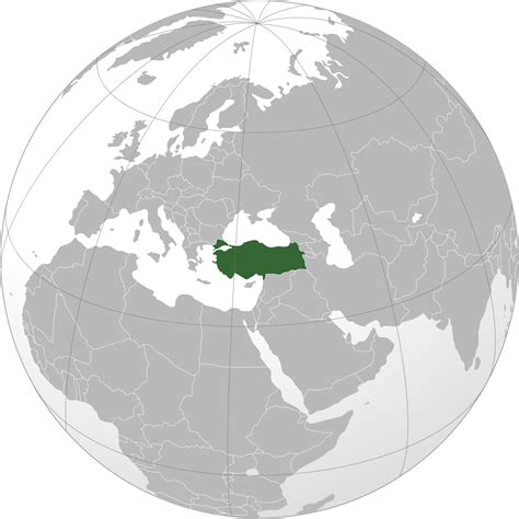 Location Of The Turkey In The World Map