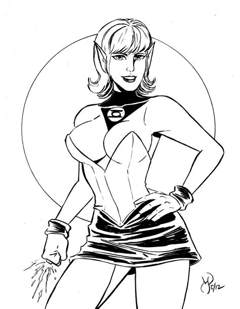 Arisia Rrab Pinup Drawing Arisia Rrab Green Lantern Porn