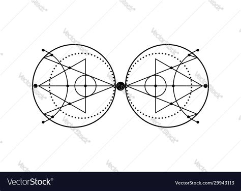 Sigil Protection Wiccan Magical Amulets Sign Vector Image