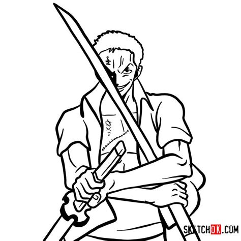 How To Draw Roronoa Zoro With Swords One Piece Roronoa Zoro Zoro One Peice Anime