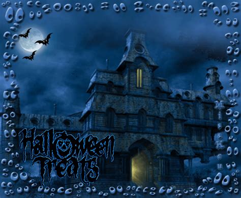 Haunted House Night Scary Witch Halloween Happy Halloween Halloween 