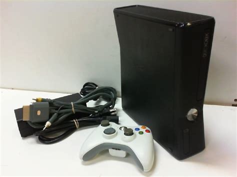 Microsoft Xbox 360 S 4 Gb Matte Black Console Model 1439 Free Ship