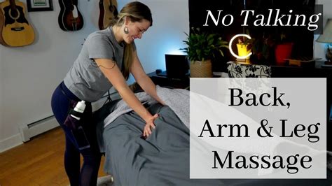 Asmr Back Arm Leg Massage No Talking Soothing Relax Sleep Aid