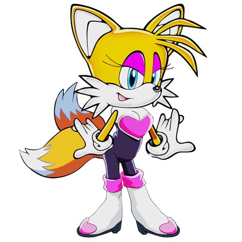 2d Female Tails Idle Pose By Soniconbox On Deviantart