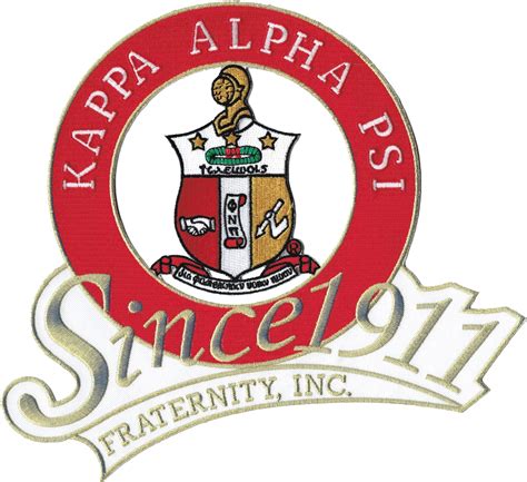 Kappa Alpha Psi Fraternity Inc Since 1911 Iron On Patch White 95