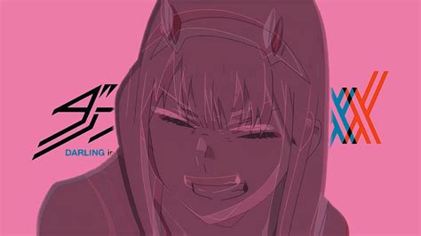 Anime Darling In The Franxx Girl Minimalist Pink Zero Two Darling