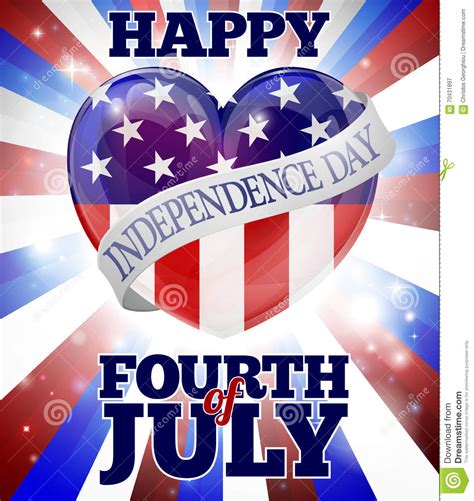 Happy Fourth Of July Independence Day Stock Vector Image