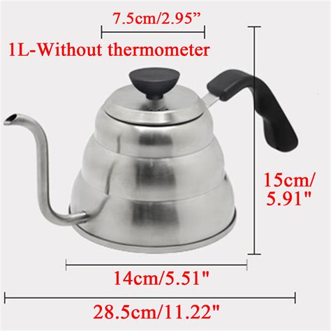 304 Stainless Steel Narrow Spout Coffee Pot Gooseneck Spout Drip Coffee