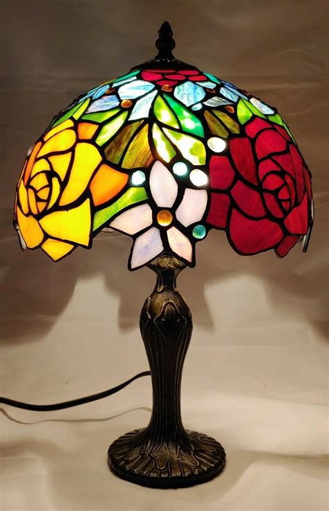 Stained Glass Table Lamps Stained Glass Rose Tiffany Stained Glass