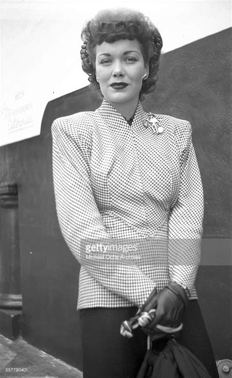 Actress Jane Wyman Poses As She Leaves The Studio In Los Angeles