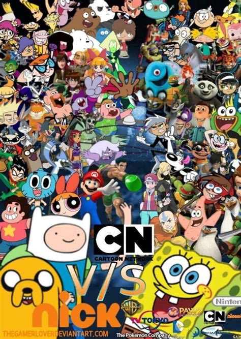 Cartoon Network Vs Nickelodeon Poster