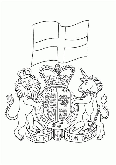 L'angleterre interdit les rassemblements, même familiaux, de plus de 6 personnes. Coloriage Drapeau Et Devise De L'angleterre dedans Dessin ...
