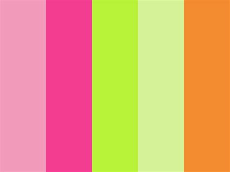 Green Pallete Neon Colour Palette Orange Color Palettes Orange Pink